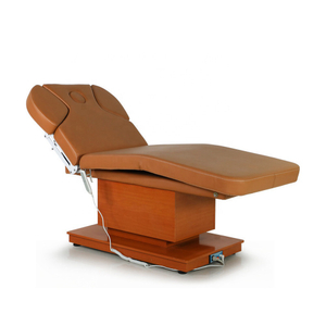 Meubles de salon de spa de beauté de luxe Cosmétique du visage 3 Moteur électrique Table de traitement de physiothérapie complète du corps Lit de massage