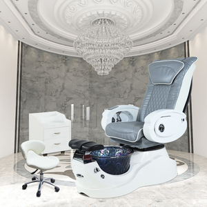 Chaise de pédicure de manucure de massage de spa de pied de bain à remous de meubles de salon de manucure de beauté de luxe moderne